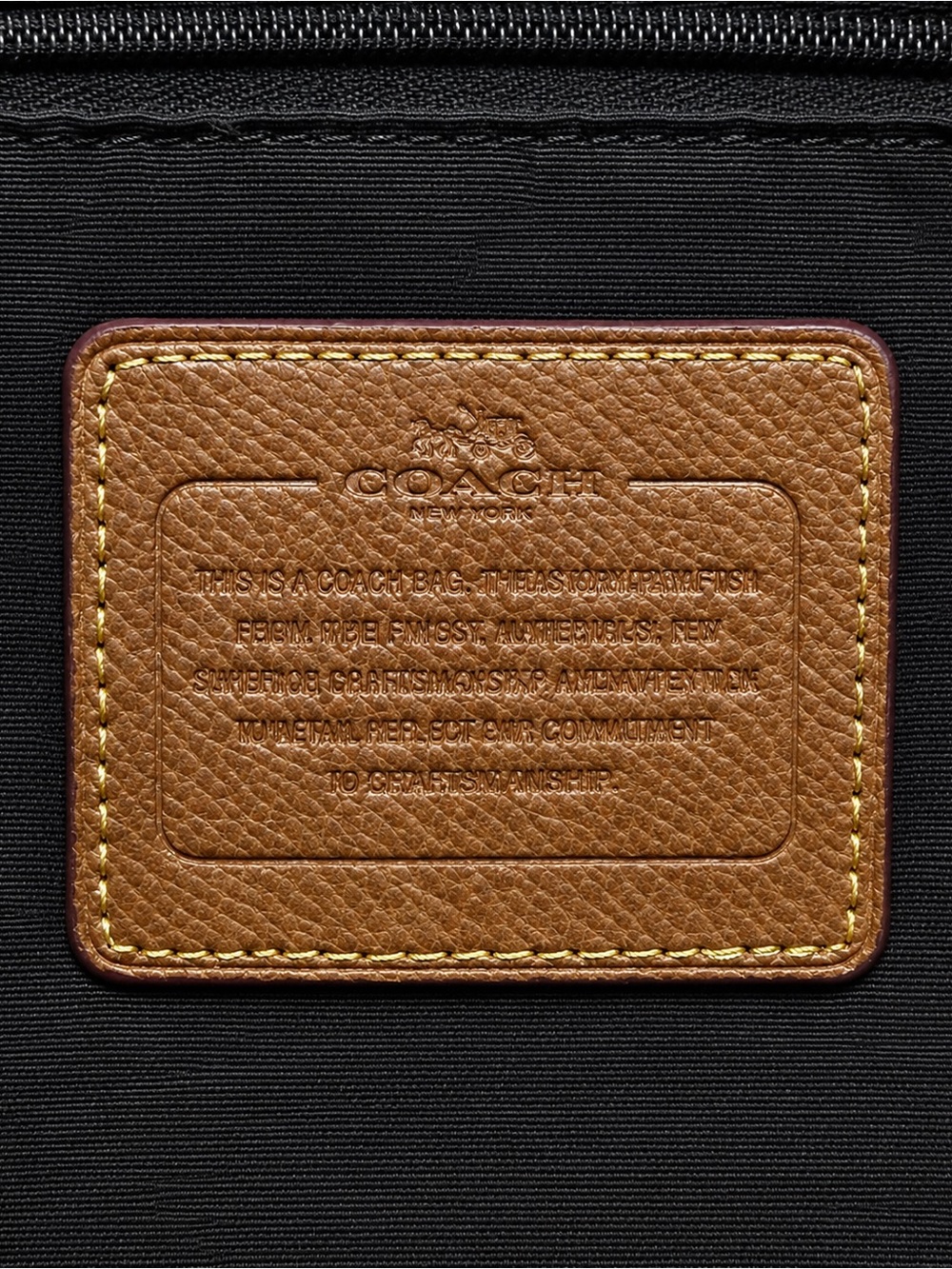 Coach Signature Canvas Crossbody Bag Tan Brown Leather 11.5” - Picture 5 of 10